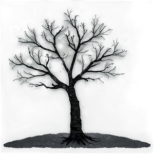 Black And White Tree With Light Background PNG Gch PNG