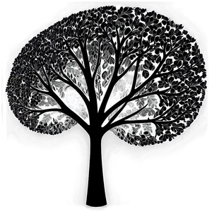 Black And White Tree With Light Background Png Pgy PNG image