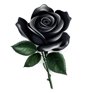 Black And White Vector Rose PNG 61 PNG