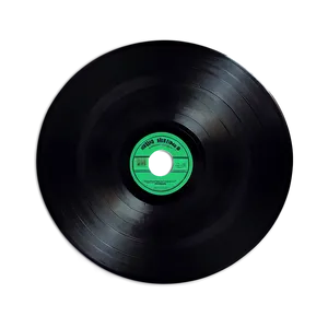 Black And White Vinyl Record PNG Svd PNG