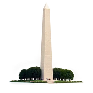 Black And White Washington Monument PNG Bst