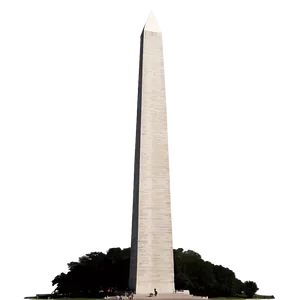 Black And White Washington Monument PNG Cxq23 PNG