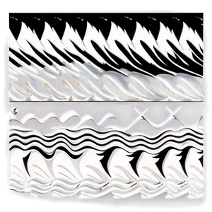 Black And White Wave Pattern Png Qet PNG image