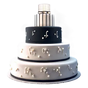 Black And White Wedding Cake PNG 21 PNG