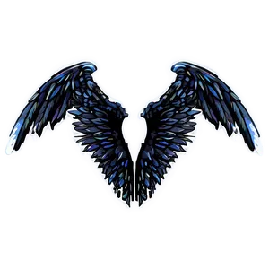 Black Angel Wings Drawing PNG 78