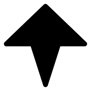 Black Arrow Direction Sign PNG image