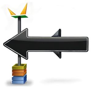 Black Arrow For Signage PNG Xof PNG