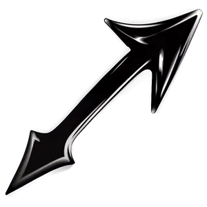 Black Arrow Pointer PNG Uyr