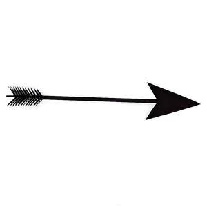 Black Arrow Silhouette PNG Qox PNG