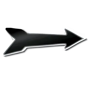 Black Arrow Sticker Design PNG Jkk47 PNG