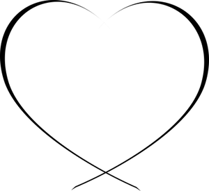 Black Background Heart Shape