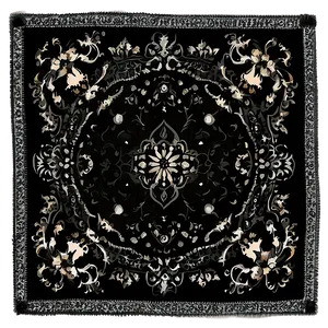 Black Bandana Face Cover PNG Rmd PNG