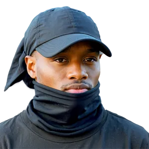 Black Bandana Neck Gaiter PNG 78 PNG