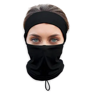Black Bandana Neck Gaiter PNG Vev PNG