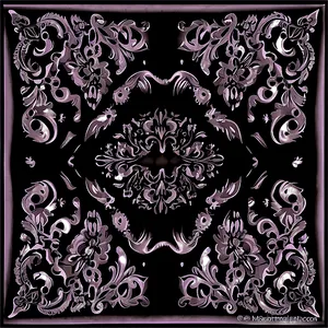 Black Bandana Pattern Png Ghk82 PNG image