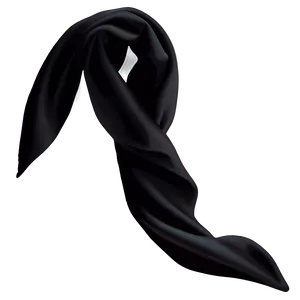 Black Bandana Silk PNG 06122024