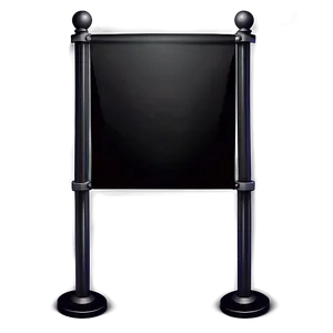Black Banner For Advertising PNG 63