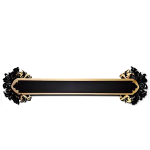 Black Banner Frame Png 06132024 PNG image