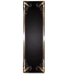 Black Banner With Glitter PNG Nxj