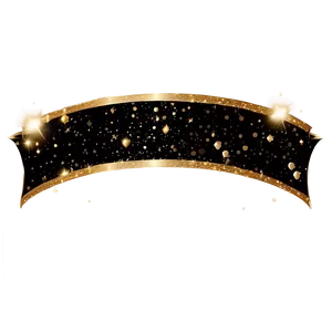 Black Banner With Glitter PNG Qji98 PNG