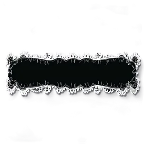 Black Banner With Lace Detail PNG 06132024 PNG