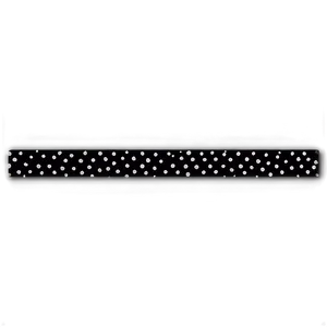 Black Banner With Polka Dots PNG 43 PNG