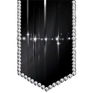 Black Banner With Sparkles PNG Lah43 PNG