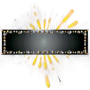 Black Banner With Sparkles PNG Qdw66 PNG