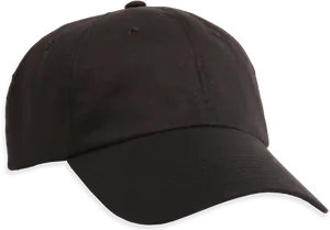 Black Baseball Cap Isolated