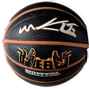 Black Basketball With Gloss Finish Png 8 PNG image