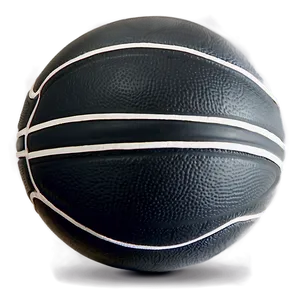 Black Basketball With Matte Stripes Png Nif PNG image