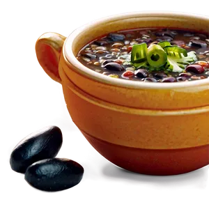 Black Bean Soup PNG Aij PNG