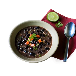 Black Bean Soup PNG Mhy PNG