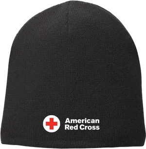 Black Beanie American Red Cross Logo PNG image