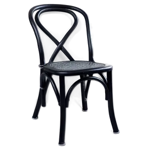 Black Bistro Chair PNG 60
