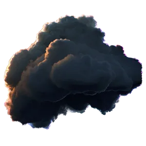 Black Blur Cloud PNG Bis