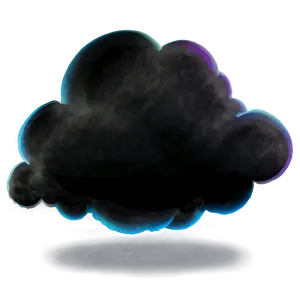Black Blur Cloud PNG Ksg