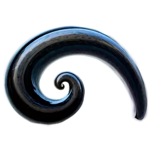 Black Blur Swirl PNG 24