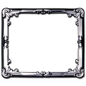 Black Border With Silver Trim Png Dua62 PNG image