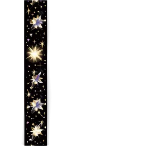 Black Border With Sparkles PNG 05252024