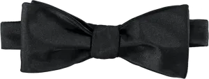 Black Bow Tie Elegant Accessory PNG image