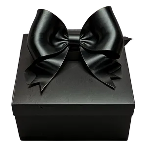 Black Box With Bow Png 05252024 PNG image