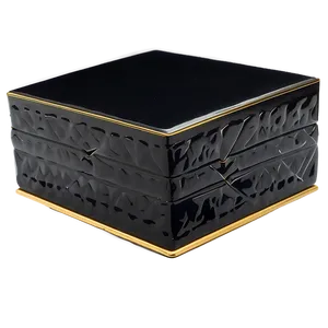 Black Box With Gold Trim Png Rfj PNG image