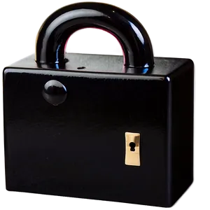 Black Box With Lock Png Ipg34 PNG image