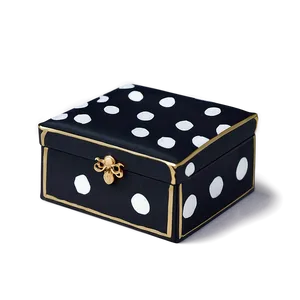 Black Box With Polka Dots Png 05252024 PNG image