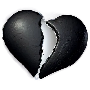 Black Broken Heart Graffiti PNG 10 PNG