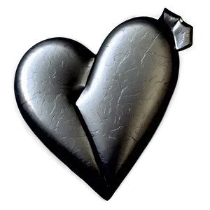 Black Broken Heart In Glass Png Ayp PNG image