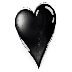 Black Broken Heart Sketch PNG 54 PNG