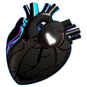 Black Broken Heart Symbol Png 44 PNG image