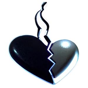 Black Broken Heart Transparent Background PNG Mph PNG